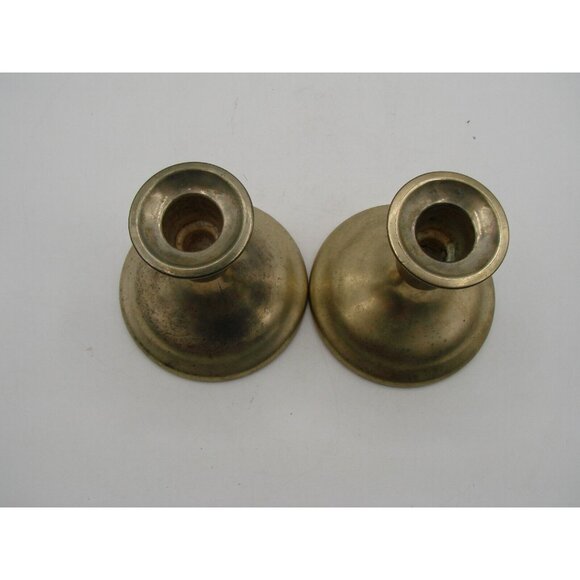 International Silver Co Candlestick Holders Lot 2 Shorties 4" Home Decor Vintage - Picture 3 of 12